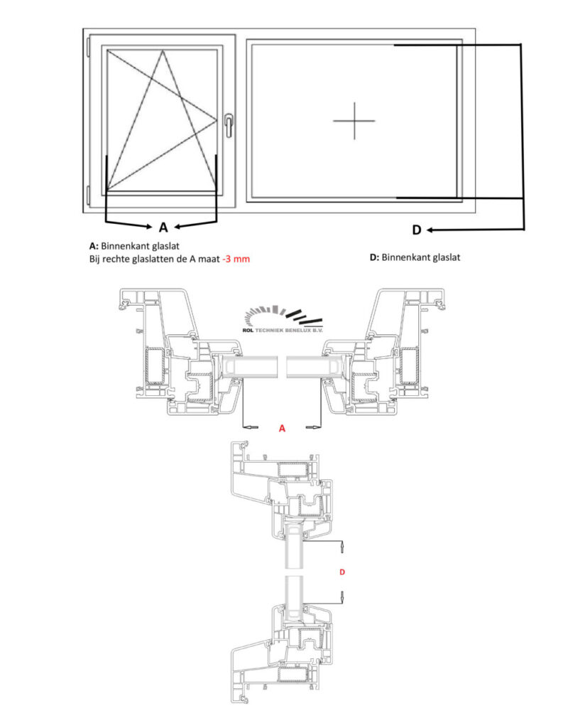 Meetinstructies Plissegordijnen Rol Techniek Benelux